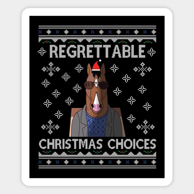 BoJack Horseman Regrettable Christmas Choices Magnet by Nova5